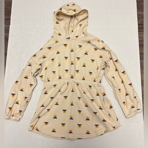 Hanna Andersson Hoodie Waffle knit dress, size 130cm/8